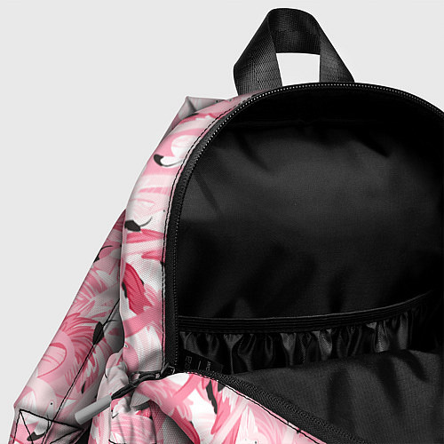 Детский рюкзак Стая розовых фламинго / 3D-принт – фото 4
