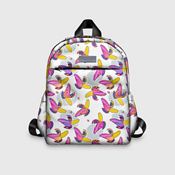 Детский рюкзак Разноцветный банан, цвет: 3D-принт