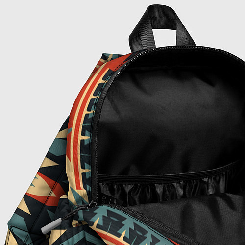 Детский рюкзак Орнамент в стиле американских индейцев / 3D-принт – фото 4