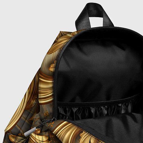 Детский рюкзак Золотая текстура и абстракции / 3D-принт – фото 4