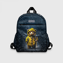 Детский рюкзак Медведь зимой, цвет: 3D-принт
