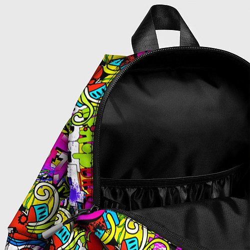 Детский рюкзак Цветное граффити / 3D-принт – фото 4