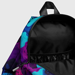 Детский рюкзак Яркие абстрактные фигуры, цвет: 3D-принт — фото 2