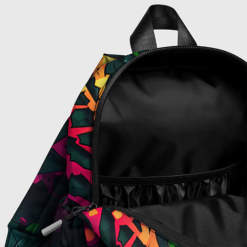 Детский рюкзак Яркая абстракция в стиле камуфляжа / 3D-принт – фото 4