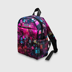 Детский рюкзак Летящие абстрактные кубики, цвет: 3D-принт — фото 2