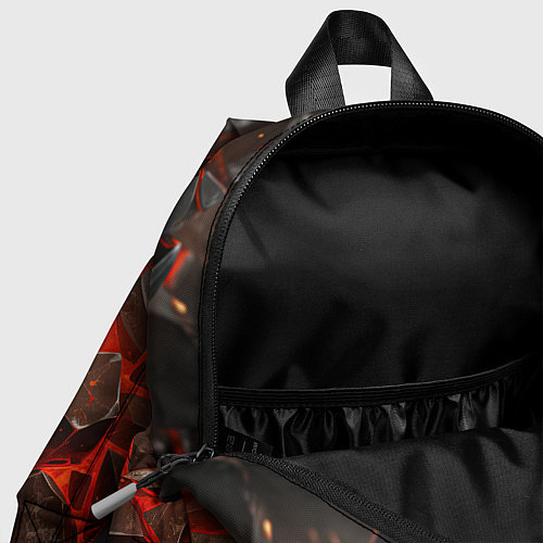 Детский рюкзак Летящие черные камни после взрыва / 3D-принт – фото 4