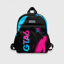 Детский рюкзак GTA6 - neon gradient вертикально