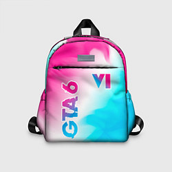 Детский рюкзак GTA 6 neon gradient style вертикально