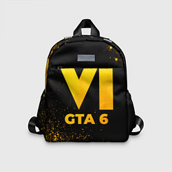 Детский рюкзак GTA 6 - gold gradient, цвет: 3D-принт