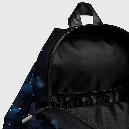 Детский рюкзак Синяя геометрическая абстракция / 3D-принт – фото 4