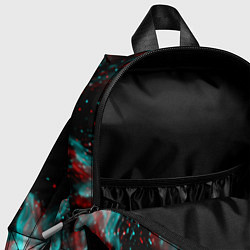 Детский рюкзак Алиса огонь глитч, цвет: 3D-принт — фото 2
