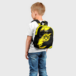 Детский рюкзак Боруссия Дортмунд желтый спорт, цвет: 3D-принт — фото 2