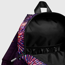 Детский рюкзак Праздничный хоккеист: фейерверк, цвет: 3D-принт — фото 2
