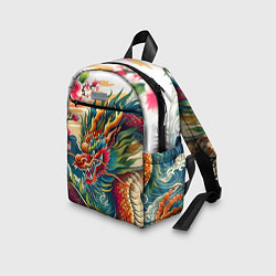 Детский рюкзак Гравюра японского дракона, цвет: 3D-принт — фото 2