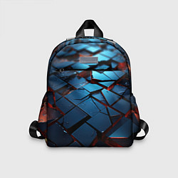 Детский рюкзак Синие битые плитки, цвет: 3D-принт