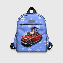 Детский рюкзак Дед Мороз едет на машине, цвет: 3D-принт
