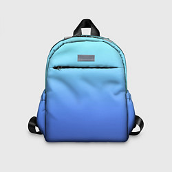 Детский рюкзак Голубой и черно-синий градиент, цвет: 3D-принт