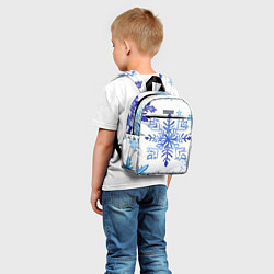 Детский рюкзак Снежинки падают, цвет: 3D-принт — фото 2