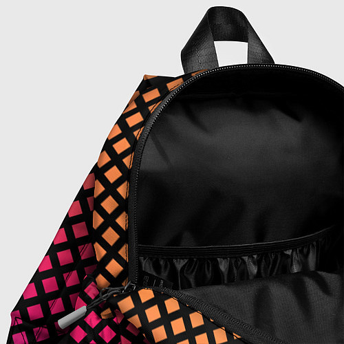 Детский рюкзак Градиент закат под сеткой / 3D-принт – фото 4