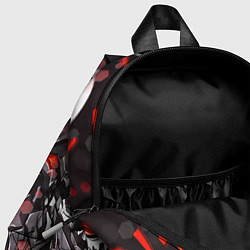 Детский рюкзак Два красных черепа, цвет: 3D-принт — фото 2