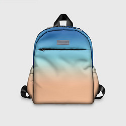 Детский рюкзак Сине-бежевый градиент, цвет: 3D-принт