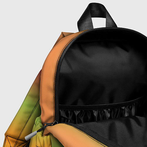 Детский рюкзак Ёлка новогодняя украшенная на ярком разноцветном ф / 3D-принт – фото 4