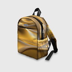 Детский рюкзак Золотые волны металла, цвет: 3D-принт — фото 2