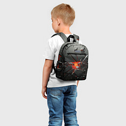 Детский рюкзак Взрыв и черные камни, цвет: 3D-принт — фото 2