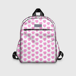 Детский рюкзак Нежные розовые сердечки, цвет: 3D-принт