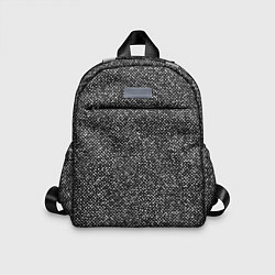 Детский рюкзак Чёрно-белый текстурный, цвет: 3D-принт