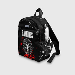 Детский рюкзак Ramones краски метал группа, цвет: 3D-принт — фото 2