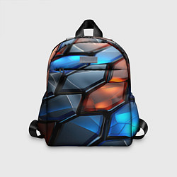 Детский рюкзак Прозрачные абстрактные плиты, цвет: 3D-принт