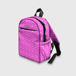 Детский рюкзак Розовый маленькие сердечки, цвет: 3D-принт — фото 2