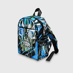 Детский рюкзак Синий адский череп, цвет: 3D-принт — фото 2