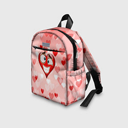 Детский рюкзак Влюбленный взляд сердца, цвет: 3D-принт — фото 2