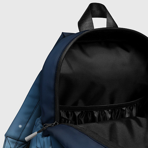 Детский рюкзак Серебристые блёстки на синем фоне - нейросеть / 3D-принт – фото 4