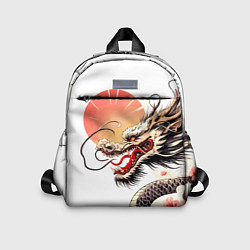 Детский рюкзак Японский дракон и солнце