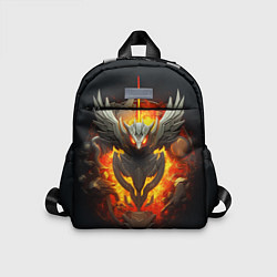 Детский рюкзак Огненный символ орла, цвет: 3D-принт