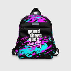 Детский рюкзак GTA vice city неоновые краски, цвет: 3D-принт
