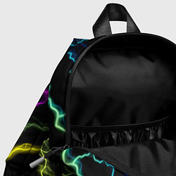 Детский рюкзак Fortnite неоновый шторм абстракция, цвет: 3D-принт — фото 2