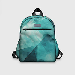 Детский рюкзак Гранжевая бирюза, цвет: 3D-принт