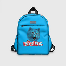 Детский рюкзак Roblox синий кот, цвет: 3D-принт