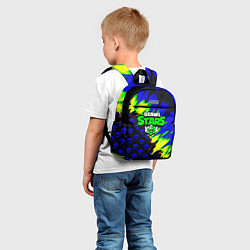 Детский рюкзак Brawl stars кислотное лого, цвет: 3D-принт — фото 2