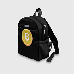 Детский рюкзак Биткоин желтое лого криптовалюта, цвет: 3D-принт — фото 2