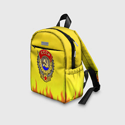 Детский рюкзак СССР огонь герб, цвет: 3D-принт — фото 2