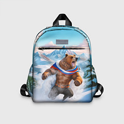 Детский рюкзак Медведь с триколором, цвет: 3D-принт