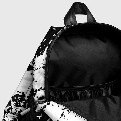 Детский рюкзак Manchester City краски чёрно белые / 3D-принт – фото 4