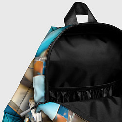 Детский рюкзак Грани стеклянного камня, цвет: 3D-принт — фото 2