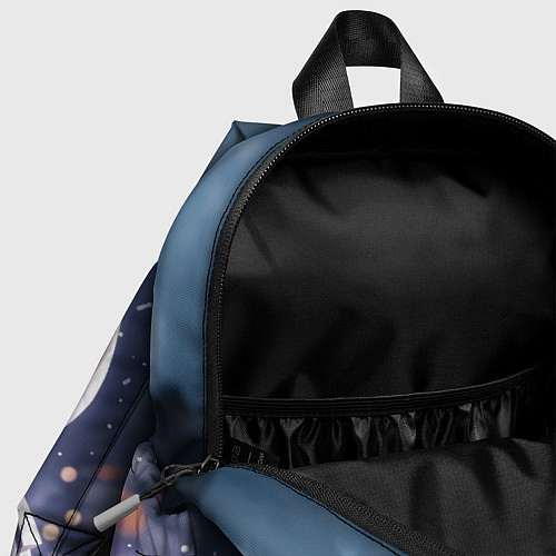 Детский рюкзак Киборг в фиолетовом шлеме / 3D-принт – фото 4