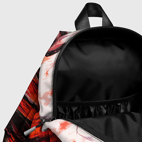 Детский рюкзак Чёрная и красная буря / 3D-принт – фото 4